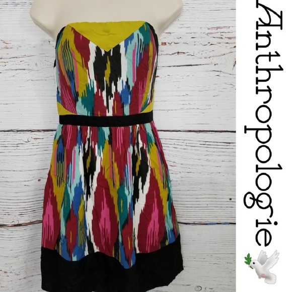 Anthropologie Dresses & Skirts - Anthropologie Printed Strapless Sundress